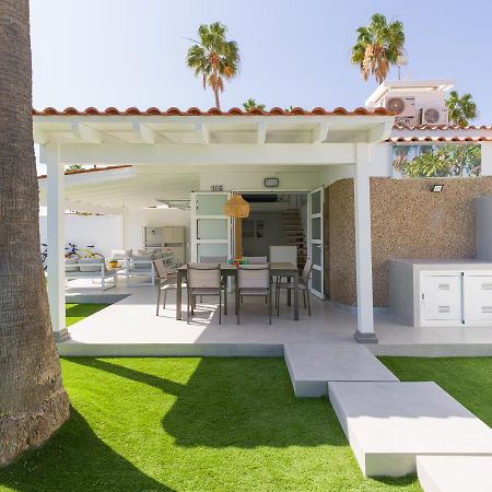 Aquarium Bungalow Private Jacuzzi, 3 Bedrooms, Ac And Bikes Maspalomas  Exteriör bild