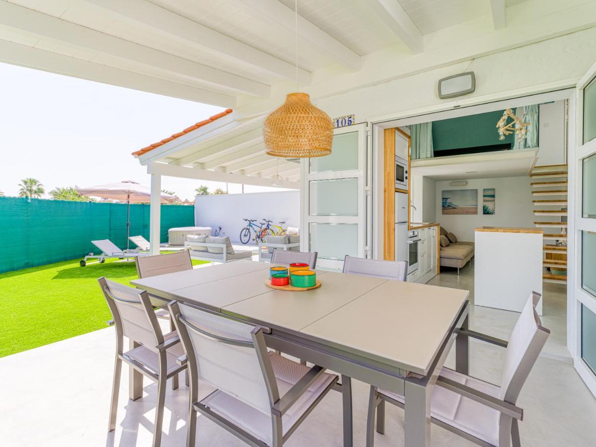 Aquarium Bungalow Private Jacuzzi, 3 Bedrooms, Ac And Bikes Maspalomas  Exteriör bild